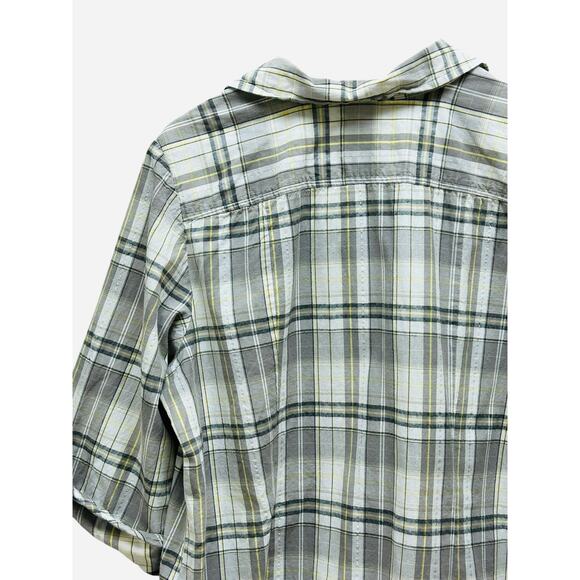 Lane Bryant Plaid‎ Button Down Shirt 18/20 Black White Yellow Plus Size - Picture 6 of 8